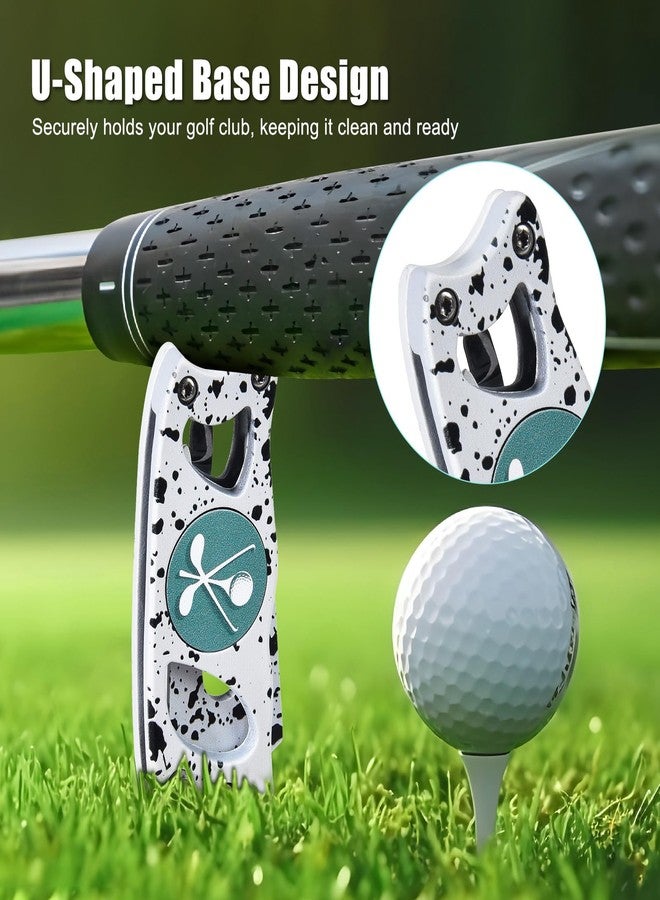 SYNATANA Golf Divot Repair Tool, 3 in 1 Compact Ball Marker Divot Tool, Foldable Golf Divot Tool for Repair & Maintain Green, Golf Essential, Ideal Gift for Golf Enthusiasts White, 1 Pack - Image 5