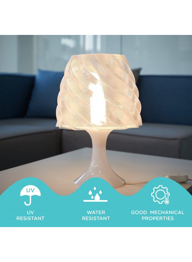 polymaker خيوط بوليمكر PC 1.75 مم، خيوط بولي كربونات شفافة 1.75 مم 1 كجم على بكرة كرتونية - خيوط بولي لايت PC الشفافة، قوية ومتينة ومقاومة للحرارة لطابعة 3D خيوط بولي كربونات 1.75 - Image 1