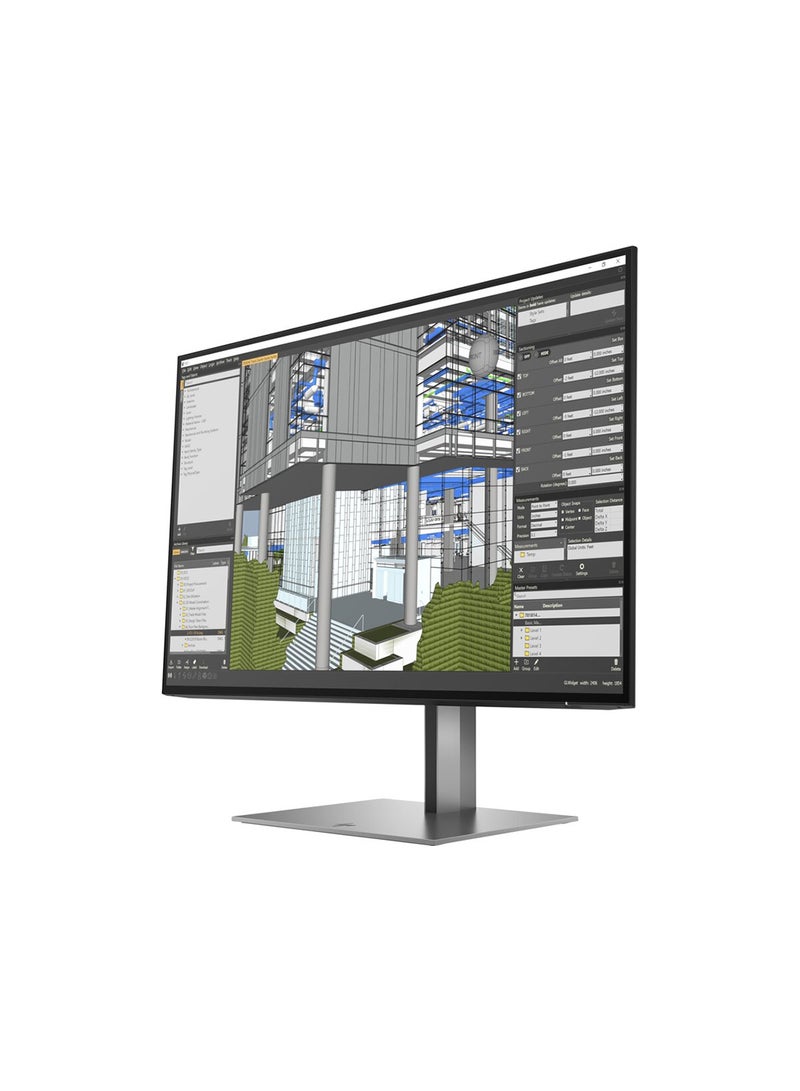 HP شاشة Z24n G3 WUXGA مقاس 24 بوصة بدقة 1920 × 1200 ودرجة سطوع 350 شمعة لكل متر مربع ونسبة عرض إلى ارتفاع تبلغ 10:16 وتدعم موصلات DP 1.2 وHDMI 1.4 أسود - Image 2