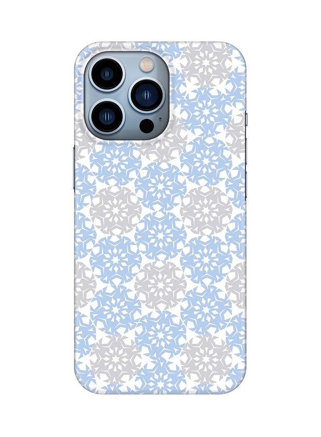 Case for Apple iPhone 14 Pro Slim Snap Classic Series Mobile Cover Hard PC Shield Matte Finish Print - Frozen Snowflakes
