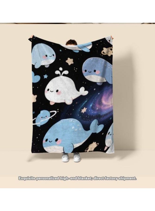 general Baby and children's cartoon flannel thin blanket (warm and comfortable, suitable for sleep, game use) 70cm*100cm - Image 2