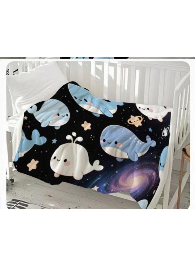 general Baby and children's cartoon flannel thin blanket (warm and comfortable, suitable for sleep, game use) 70cm*100cm - Image 1