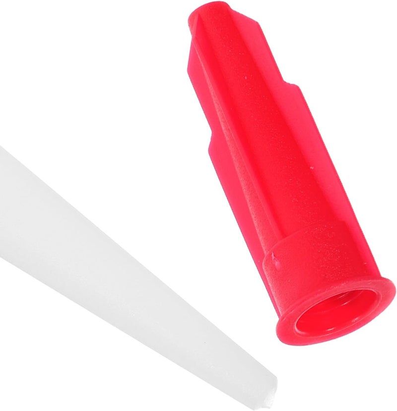 Operitacx 12pcs Caulk Applicator Tips with Colored Caps, Reusable Plastic Nozzles for Precise Sealant Application on Windows, Doors, and Tile Grout Finishing Tools - Image 2