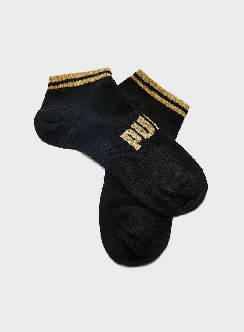 PUMA 2 Pack Lurex Ankle Socks