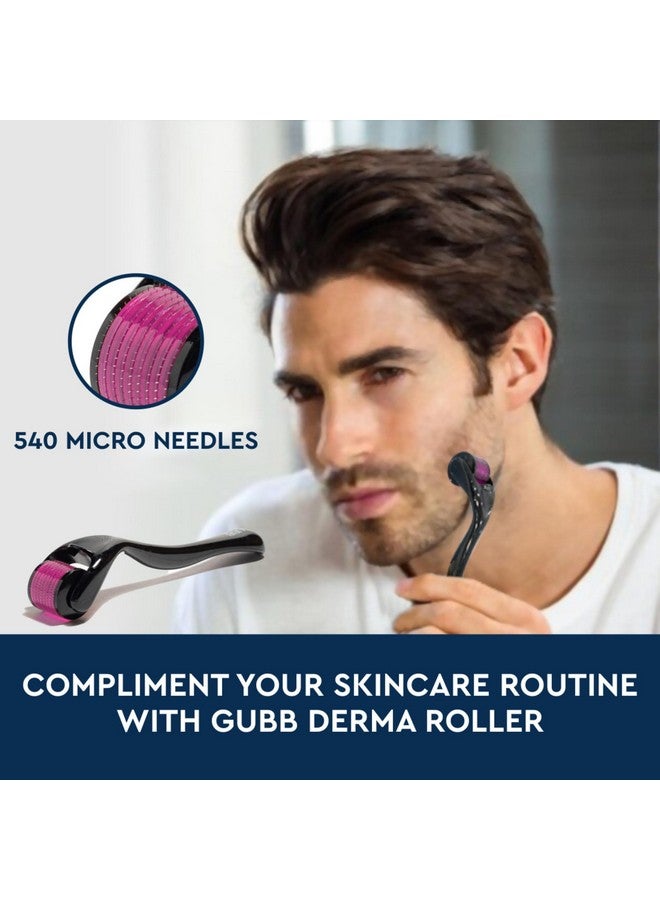 GUBB Derma Roller 0.5mm for Face - Microneedling Tool for Acne Scars,Wrinkles,Beard Growth Stimulator,Skin Rejuvenation,Stretch Marks,Glowing Skin and Hair Regrowth - Pink - Image 5