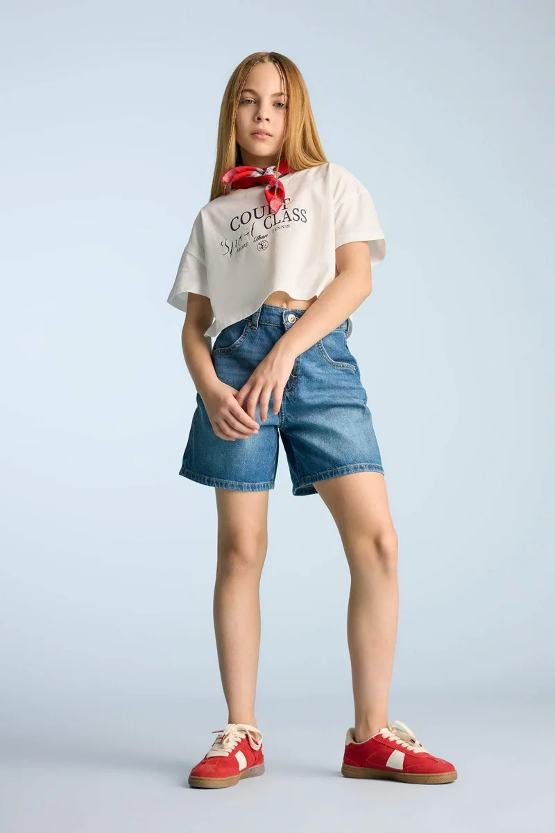 ديفاكتو Girl Denim Shorts
