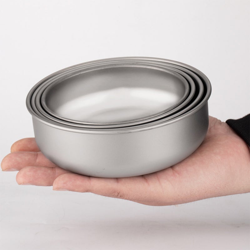4pcs Lightweight Stackable Bowl Portable Single Layer Dinner Fruit Bowl Food Container for Outdoor Camping - Image 2