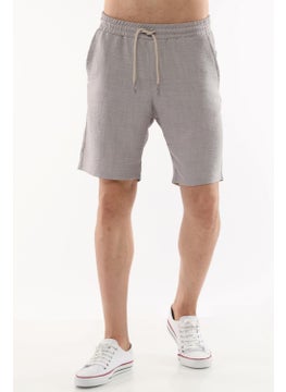 Cedy Denim Synthetic Linen High Waist Elastic, Loose Cut Men's Shorts C348  - Image 1