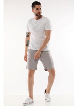 Cedy Denim Synthetic Linen High Waist Elastic, Loose Cut Men's Shorts C348  - Image 5