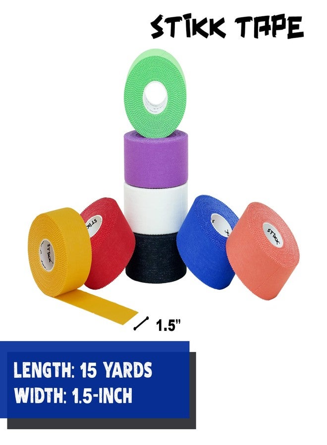 STIKK Athletic Tape - 8pk Multi Color - 1.5'' x 15 Yards - Stabilizing, Supporting Muscles and Joints - Training Supplies to Safeguard Against Sports Injuries - Image 2
