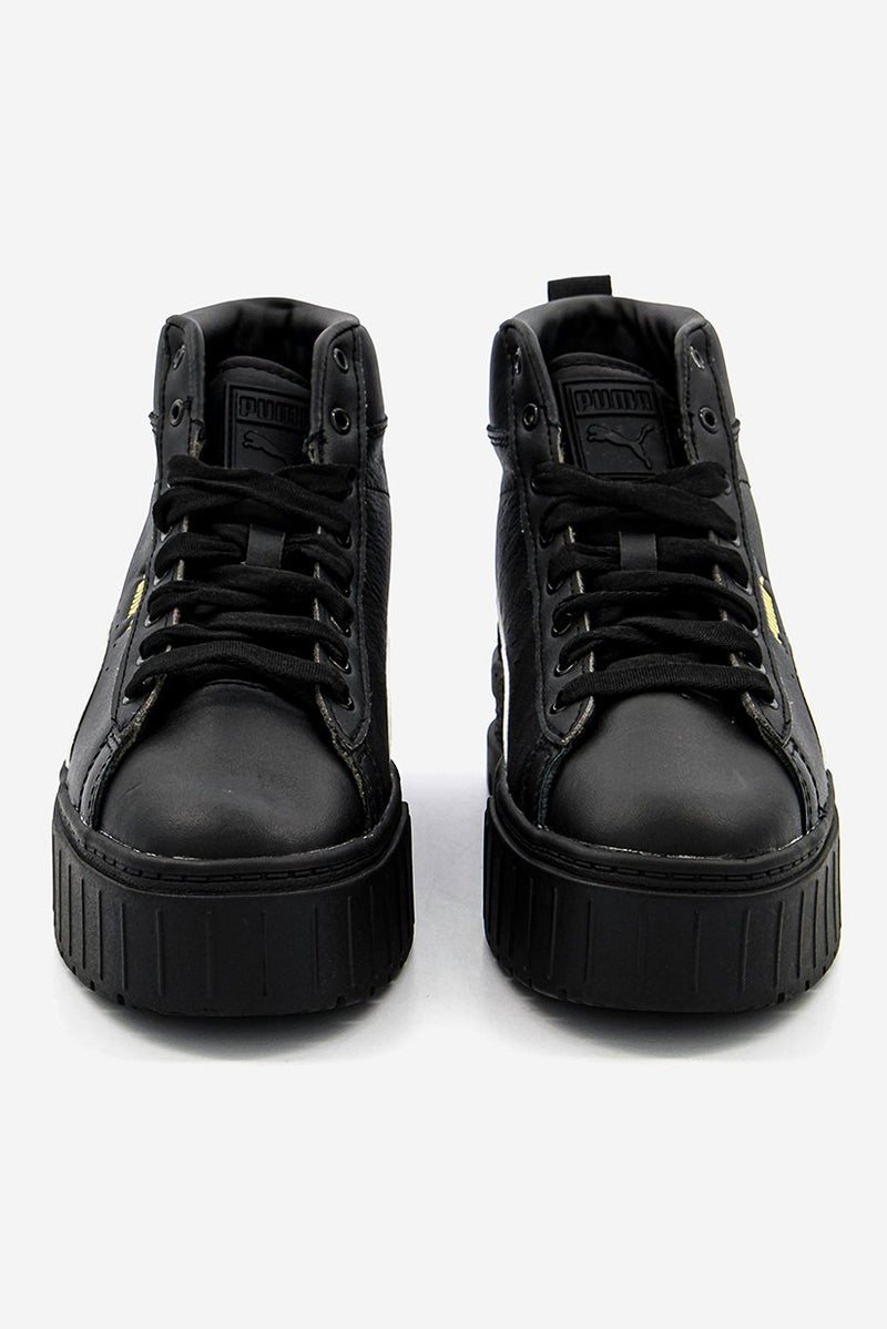 PUMA Women Mayze Mid Lace Up Shoes, Black - Image 3