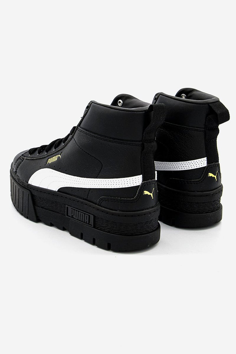 PUMA Women Mayze Mid Lace Up Shoes, Black - Image 2