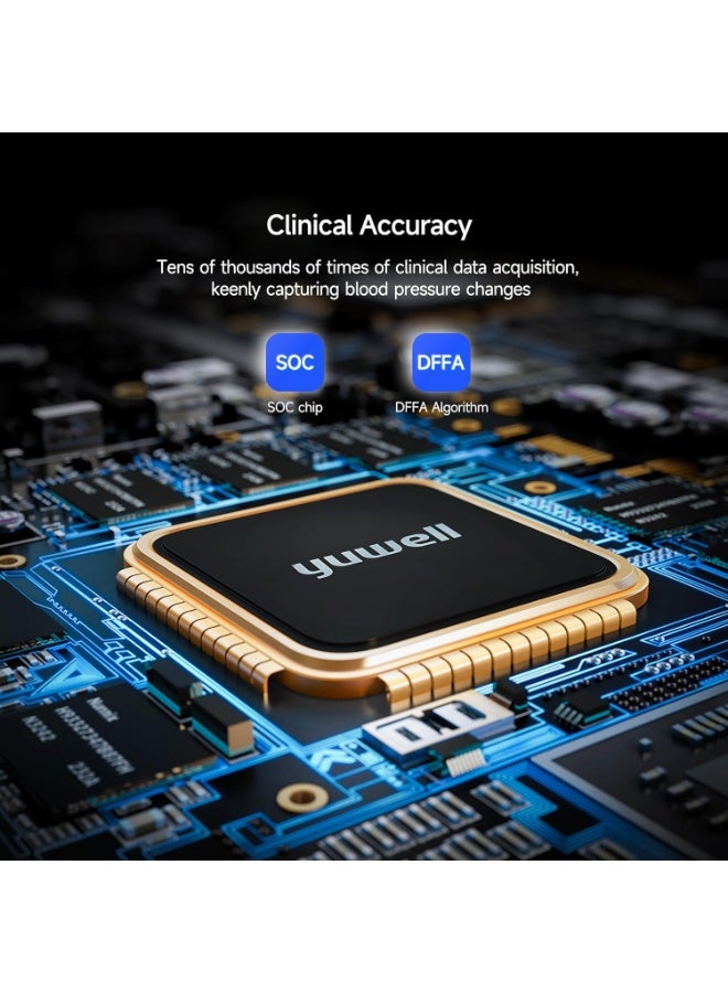 يوويل جهاز قياس ضغط الدم من Yuwell – دقة عالية وسهل الاستخدام – مزود بذاكرة وكشف اضطراب ضربات القلب – منتج أصلي من يوويل - Image 3