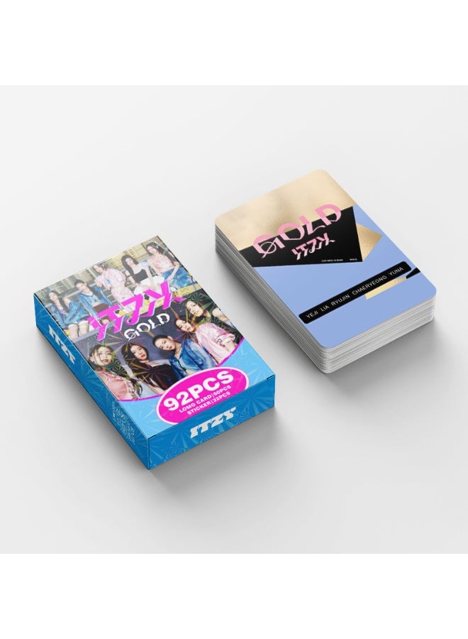 NIBEMINENT 92 Pcs Kpop ITZY Lomo Cards Card For Fans Collection Gifts - Image 3