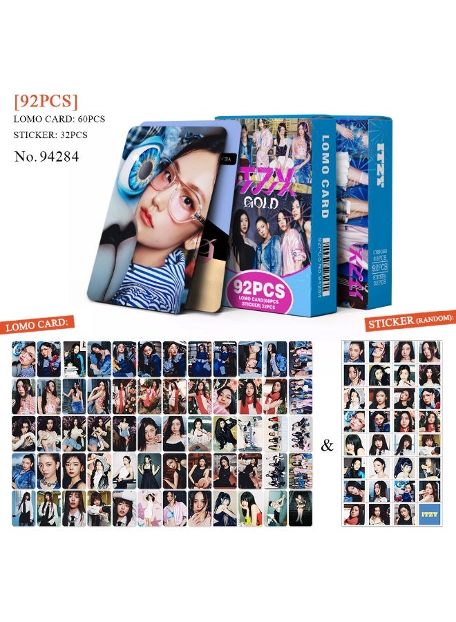 NIBEMINENT 92 Pcs Kpop ITZY Lomo Cards Card For Fans Collection Gifts - Image 1