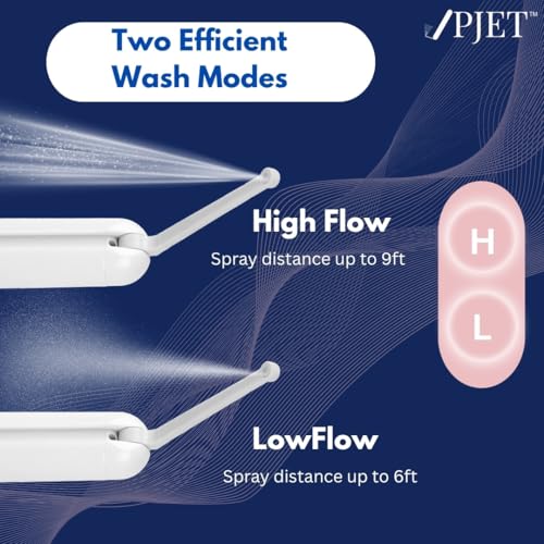 PJET Silicone Portable Jet Spray For Toilet | Travel Bidet Spray For Travel Essentials For Family | Foldable Handheld Personal Electric Bidet Spray For Toilet For Personal Hygiene & Cleaning (pink) - Image 2