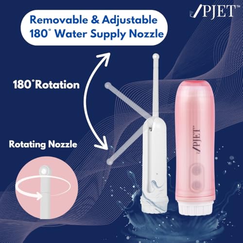 PJET Silicone Portable Jet Spray For Toilet | Travel Bidet Spray For Travel Essentials For Family | Foldable Handheld Personal Electric Bidet Spray For Toilet For Personal Hygiene & Cleaning (pink) - Image 4