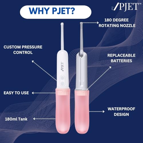 PJET Silicone Portable Jet Spray For Toilet | Travel Bidet Spray For Travel Essentials For Family | Foldable Handheld Personal Electric Bidet Spray For Toilet For Personal Hygiene & Cleaning (pink) - Image 5