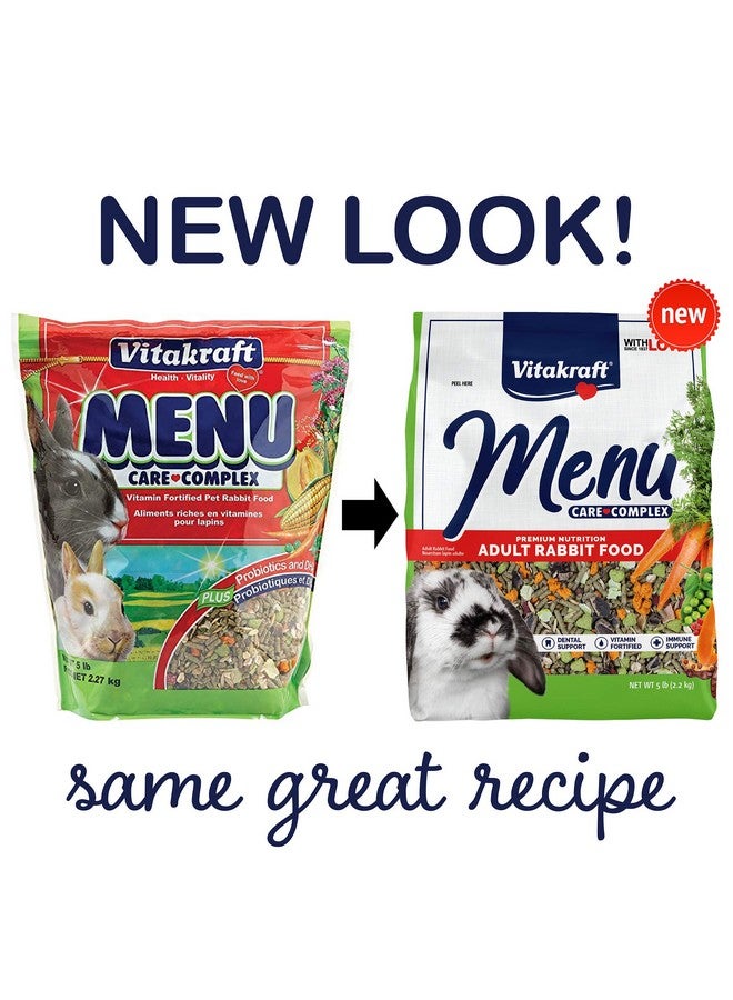 فيتاكرافت قائمة طعام الأرانب الفاخرة - مزيج حبيبات البرسيم - مدعم بالفيتامينات والمعادن، جزر، خضراوات، حبوب، فواكه، 5 رطل - Image 2