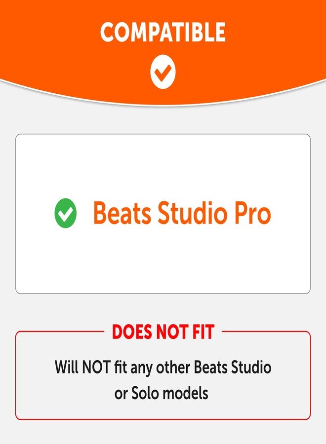 WC SweatZ Studio Pro - Protective Earpad Covers for Beats Studio Pro made by Wicked Cushions | Sweatproof & Easily Washable | Pink Marble - Image 2
