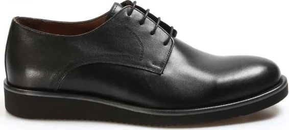 فاست ستيب Genuine Leather Black Men's Oxford Shoes 822ma050