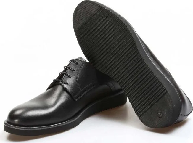 فاست ستيب Genuine Leather Black Men's Oxford Shoes 822ma050
