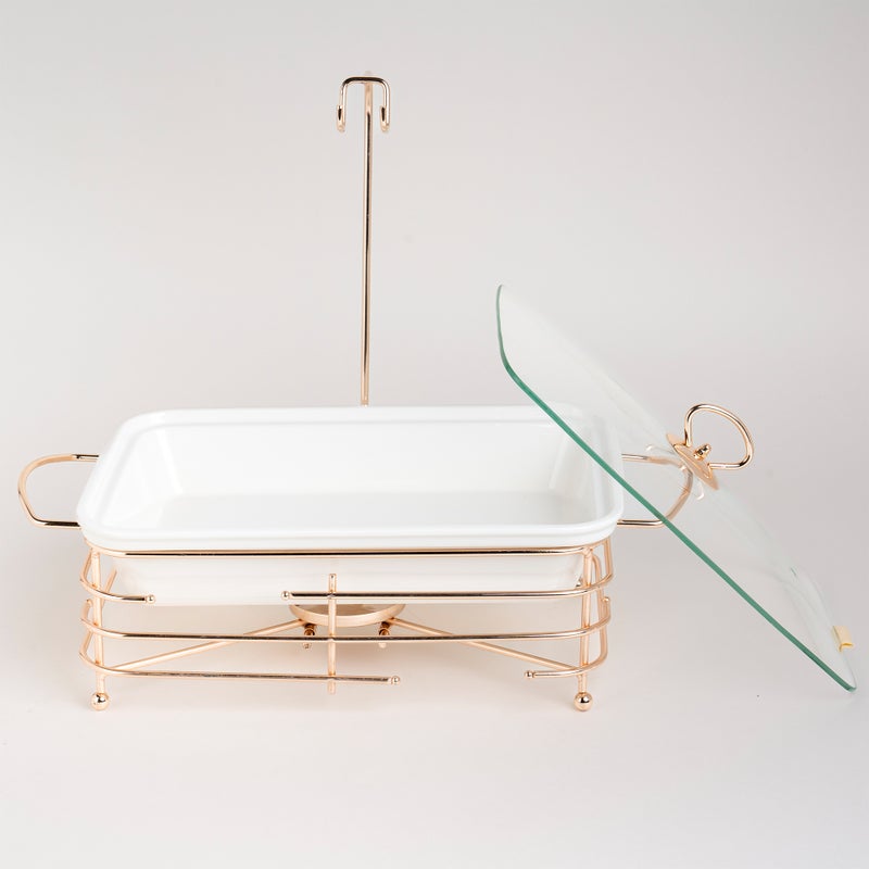 La Mesa Rectangle Casserole With Warmer Stand - Image 4