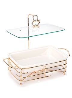 La Mesa Food Warmer Set With Candle Stand Rectangular  - Image 1