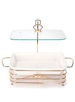 La Mesa Food Warmer Set With Candle Stand Rectangular  - Image 2