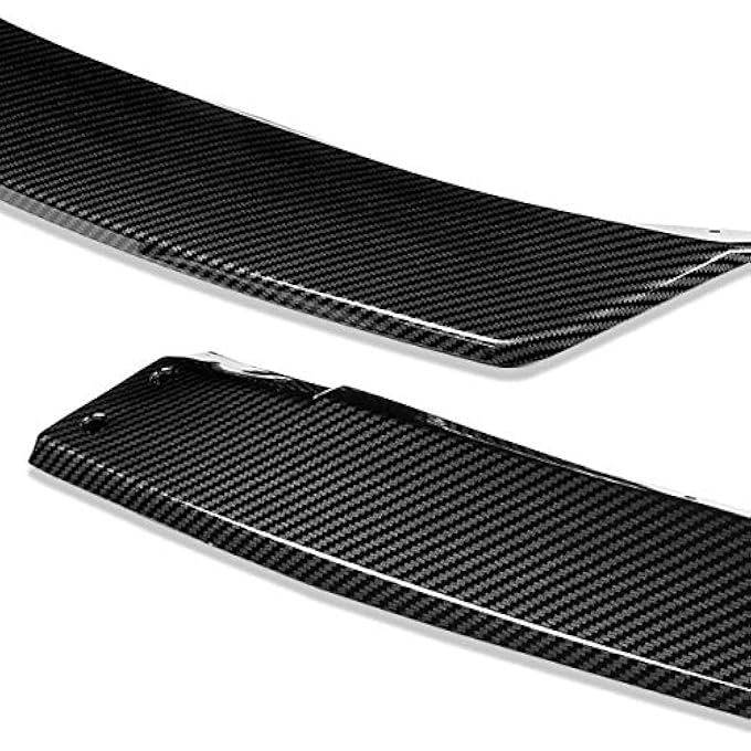 Auto Dynasty 3Pcs Car Front Bumper Lip Spoiler Wing Body Kit Compatible with Mazda 6 2019-2021, Carbon Fiber Look - Image 3
