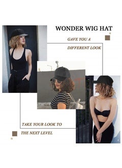 Baseball Cap Hair with 14 inch Wave Curly Bob Hairstyle Adjustable Wig Hat Attached Short Extensions Synthetic for Women Ginger Blonde Mix Bleach Blonde - pzsku/Z997E75509C64A2B7F8A2Z/45/_/1681638152/a2b3f4f8-aa9c-44d2-8536-e92dd350a2d2