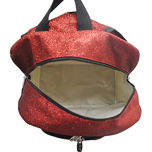 NGIL Canvas School Backpack (Glitter-Red) - Image 4