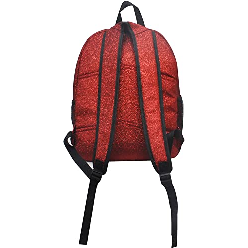 NGIL Canvas School Backpack (Glitter-Red) - Image 3