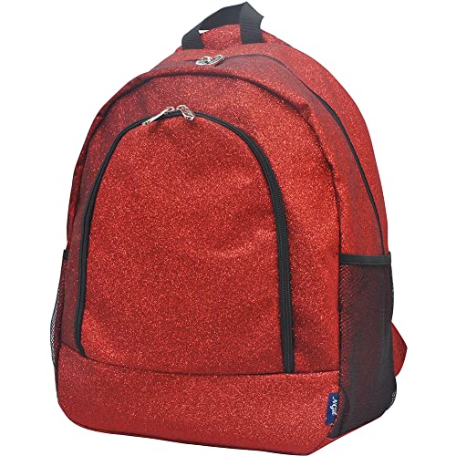 NGIL Canvas School Backpack (Glitter-Red) - Image 1