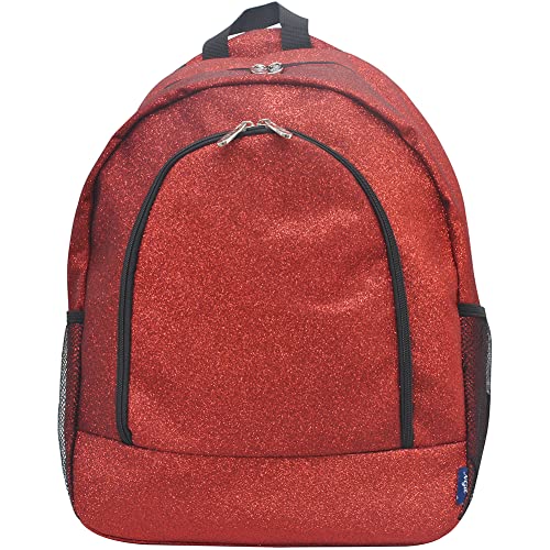 NGIL Canvas School Backpack (Glitter-Red) - Image 5