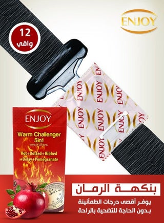 Warm Challenger Pomegranate Premium Condoms