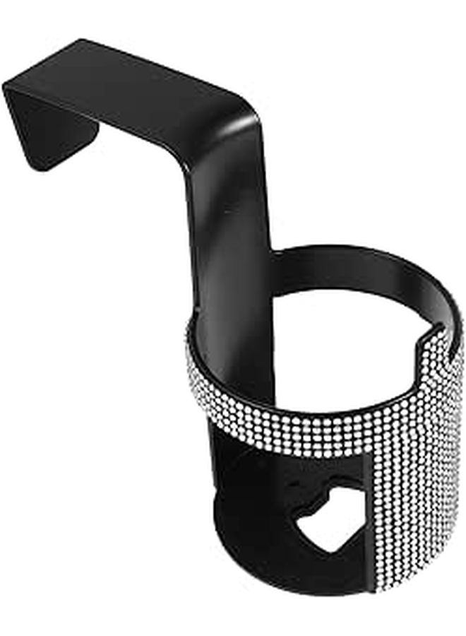 Car Water Bottle Storage Rack Rhinestone Hook Vehicle Drink Holder Hanging Cup Organizer - Image 1