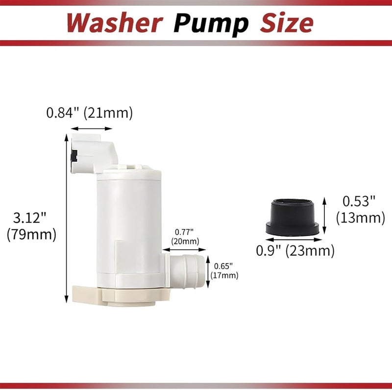 Wivplex Windshield Washer Pump for Nissan and Infiniti - Image 2