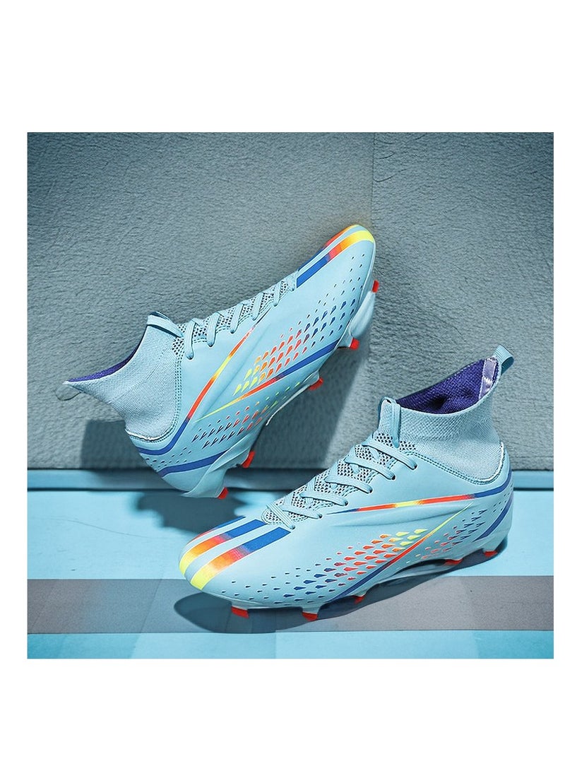 xozgdovg Spike Sneakers TF Training Shoes Football Shoes Non-slip (Spike Bright Moon)44  - Image 2
