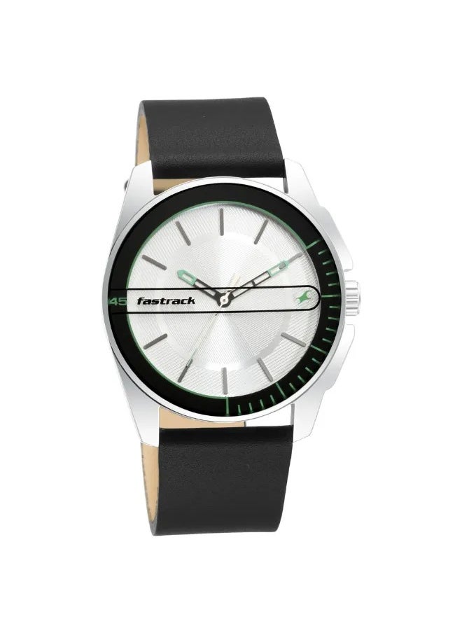 fastrack Men's Analog Round Shape Leather Wrist Watch - 3089SL15 - 47 Mm  - Image 1