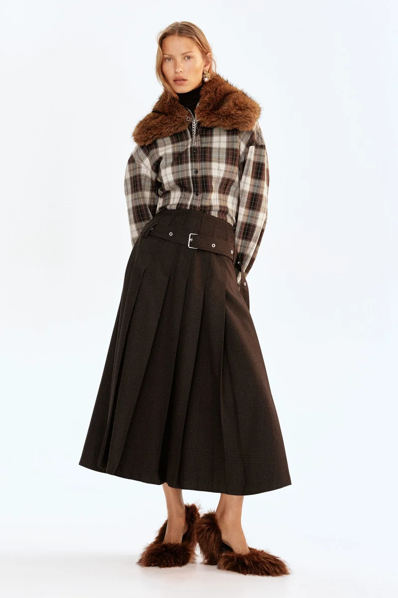 H&M Waisted twill shirt