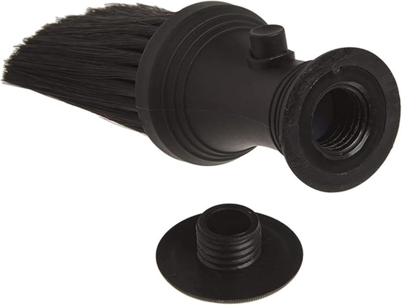 Diane Neck Duster with Powder Dispenser Barber and Salon Brush to Remove Loose Hair from Neckline and Ears, Soft Nylon Bristles, Stand Up Base, 6.25” - Image 2