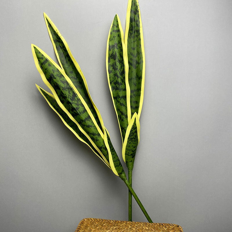 Simulated Tiger Orchid Single Potted Plant Decoration Indoor And Outdoor Home Green Plant Agave Sisal Bonsai Living Room Office - Image 2