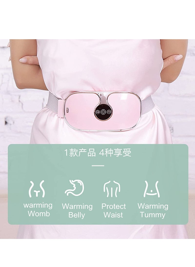 Captaintech Heating Pads for Cramps Portable Rechargeable USB Menstrual Heating Pad Fast Period Pain Relief Heating Pad with 3 Heat and 3 Massage Modes Back or Belly Heating Pads Gifts for Women  - Image 3