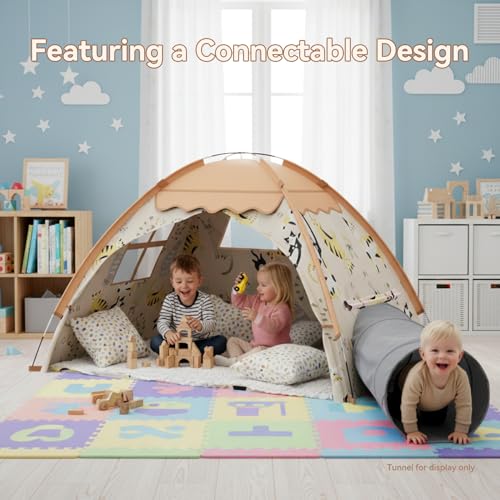 AFUNX Kids Play Tent Indoor Cat Theme Teepee House Extra Large 70 x 45 x 43 Portable Foldable PlayhouseKids Toys Playhouse for Boys Girls Gift for Birthday Christmas - Image 5