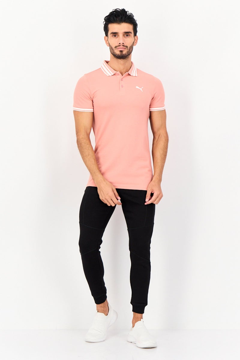 PUMA Men Slim Fit Short Sleeves Outdoor Polo Shirt, Pink - Image 4