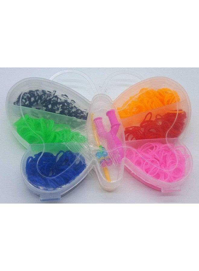 CraftDev Rainbow Color DIY Loom Band Kit (Butterfly Shape) - Image 3