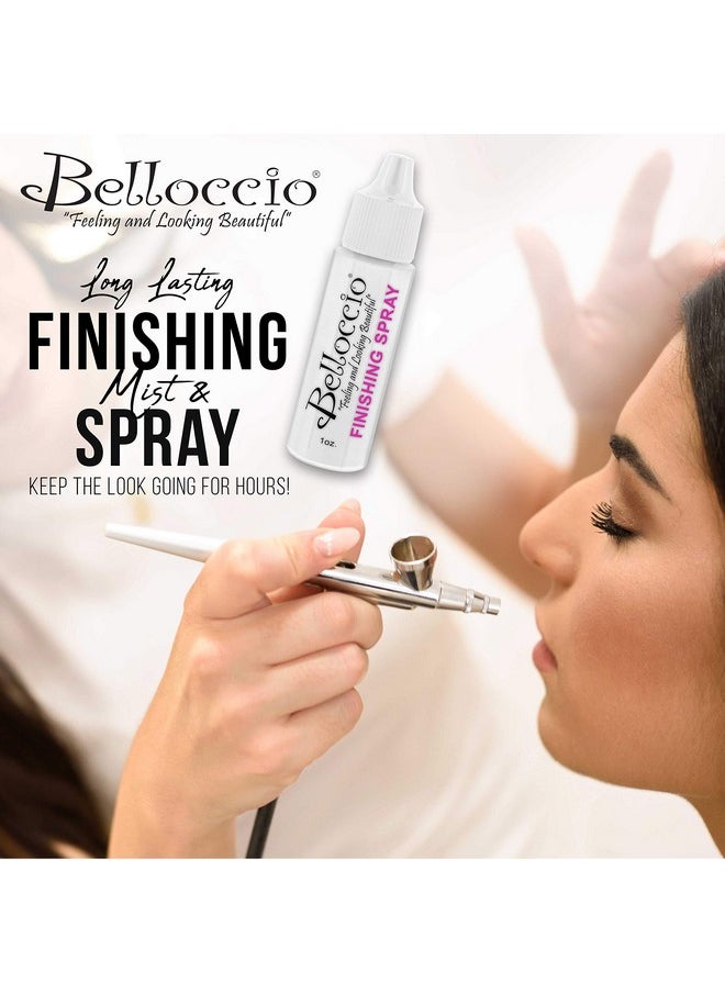 Belloccio Airbrush Makeup Finishing Spray & Setting Mist, 1 Oz. Bottle - Long Lasting, Prevents Smudging And Fading - Sets Cosmetic Foundations, Concealers & Blushes  - Image 2