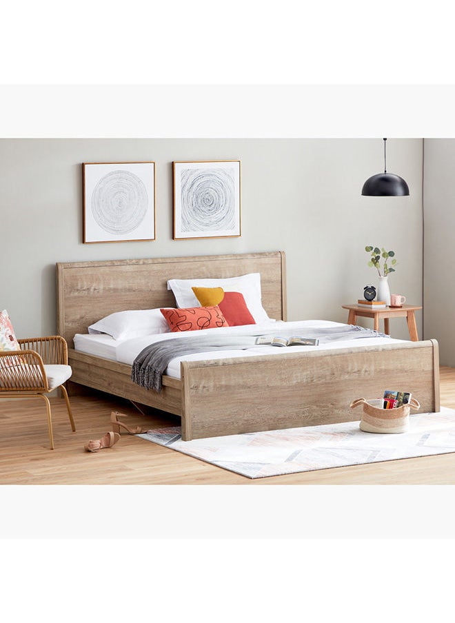 Home Box - Curvy Plus Super King Bed 212 x 100 x 218 cm, Mattress Size - 200x200cm - Image 1