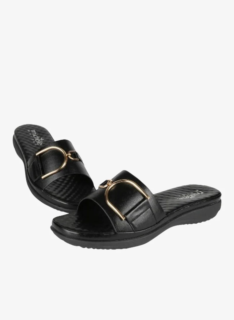 Michelle Morgan Black 092-2497 Michelle Morgan Ladies Casual sandals 214ZD133 Black for Women | Best Price UAE